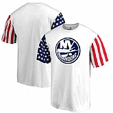 Men's New York Islanders Fanatics Branded Stars & Stripes T-Shirt White FengYun,baseball caps,new era cap wholesale,wholesale hats